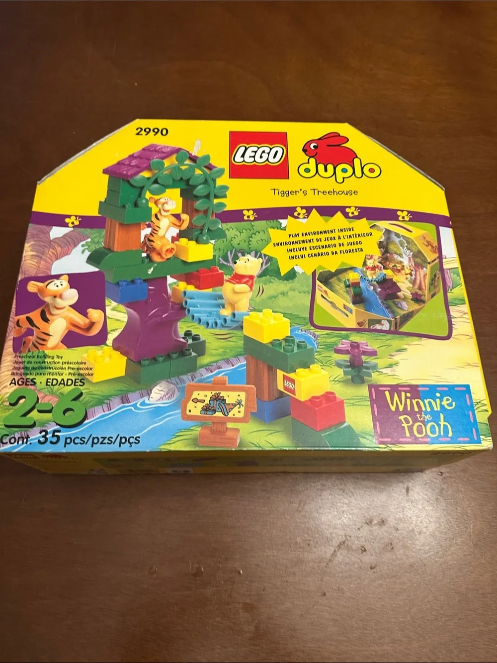 Vintage Lego Duplo Tigger’s Treehouse Tigger Winnie the Pooh Playset Set 2990
